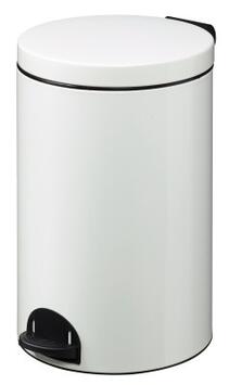 POUBELLE A PEDALE SANELIA 20L BLANC