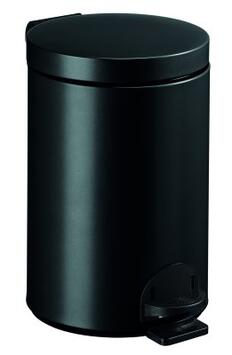 POUBELLE A PEDALE SANELIA 14L GRIS MANGANESE
