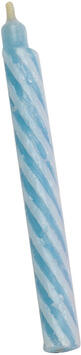 BOUGIES TORSADÉES FINES Ø 6 H60 MM BLEUES X100