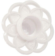 BOBÈCHES BLANCHES POUR BOUGIES Ø 6 MM X100