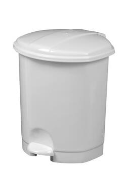POUBELLE A PEDALE PRIMA 5L BLANC