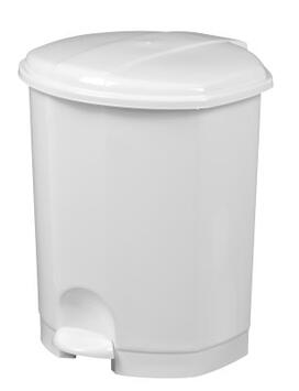 POUBELLE A PEDALE PRIMA 11L BLANC