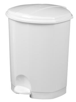 POUBELLE A PEDALE PRIMA 18L BLANC