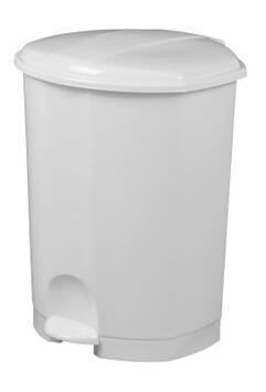 POUBELLE A PEDALE PRIMA 30L BLANC