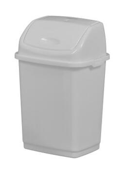 POUBELLE COUVERCLE BASCULANT CLAP 5L BLANC