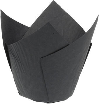 CAISSETTES DE CUISSON TULICUP EN PAPIER NOIR Ø 50 H80 MM X200