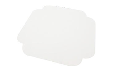 CARRÉS RAINÉS CARTON BLANC AVEC BORDS REPLIABLES 130 MM X250