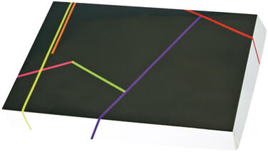 BOÎTES TRAITEUR CARTON IMPRIMÉ NOIR SANS FENÊTRE 425X285X60MM X25