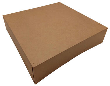 BOÎTES À TARTE EN CARTON KRAFT BRUN H 50 MM 200X200 MM X50