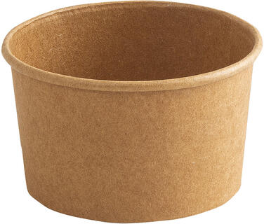 POTS À GLACE EN CARTON COULEUR KRAFT Ø 85 MM 15 CL X1000