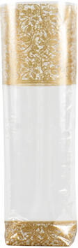 SACHETS CONFISERIES DÉCORÉS DENTELLE OR 140X305MM X100