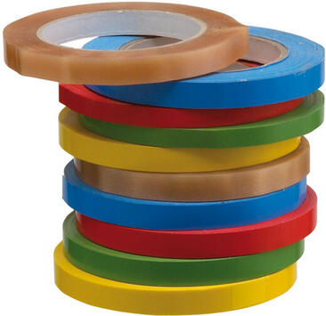 RUBANS ADHÉSIFS SCELLEUSE SACS 66M LARGEUR 12MM ROUGE X6