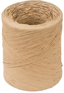 BOBINE 200M DE RAPHIA POLYPROPYLÈNE 15 MM, BEIGE