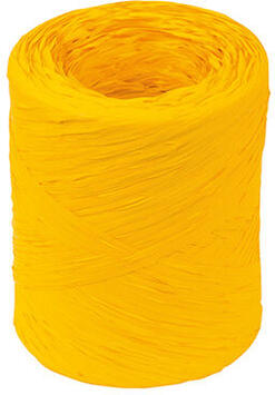 BOBINE 200M DE RAPHIA POLYPROPYLÈNE 15 MM, JAUNE D'OEUF