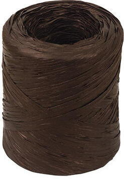 BOBINE 200M DE RAPHIA POLYPROPYLÈNE 15 MM, CHOCOLAT