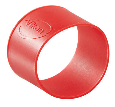COLLIER COLORE CAOUTCHOUC DIAMETRE 40MM ROUGE X5