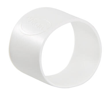 COLLIER COLORE CAOUTCHOUC DIAMETRE 40MM BLANC X5