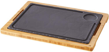 BASALT SUPPORT BAMBOU 37,5 X 28 CM POUR ASSIETTE A STEAK