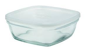 FRESH BOX BOÎTE REPAS CARRÉE 11X11 CM, 30 CL À COUVERCLE TRANSLUCIDE