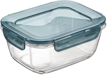 FRIGOVERRE EVOLUTION BOÎTE REPAS RECTANGULAIRE 18X14 CM, 100 CL À COUVERCLE GRIS