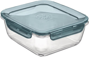 FRIGOVERRE EVOLUTION BOÎTE REPAS CARRÉE 18X18 CM, 140 CL À COUVERCLE GRIS