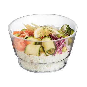 SO URBAN BOÎTE REPAS RONDE DIAMÈTRE 14 CM, 80 CL À COUVERCLE TRANSLUCIDE