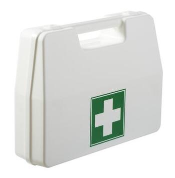 MALLETTE PREMIERS SECOURS AVEC FIXATION MURALE CLINIX BLANC