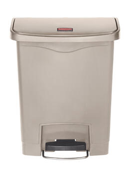 POUBELLE A PEDALE SLIM JIM STEP ON 30L MODELE LARGE RESINE BEIGE
