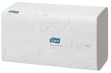 ESSUIE-MAINS PLIÉS EN Z TORK XPRESS® H2 BLANC 21.3X24CM 180 FORMATS 2 PLIS ECOLABEL X21