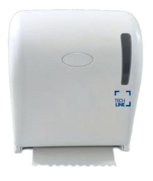 DISTRIBUTEUR D’ESSUIE-MAINS ROULEAUX À DÉCOUPE AUTOMATIQUE 20CM TECHLINE BLANC