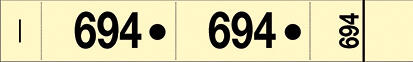 TICKET VESTIAIRE JAUNE X50