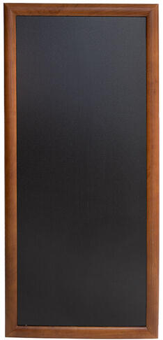 LONGUE ARDOISE MURALE BOIS/LAQUE FONCÉ 120 X 56 CM