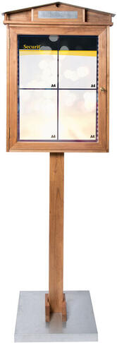 RUSTIK PRÉSENTOIR PORTE-MENU À LED 4 VUES