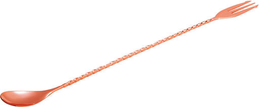 CUILLÈRE FOURCHETTE À COCKTAIL EN CUIVRE 30 CM