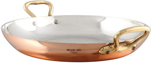 ELÉGANCE CUIVRE-INOX PLAT ROND 20 CM