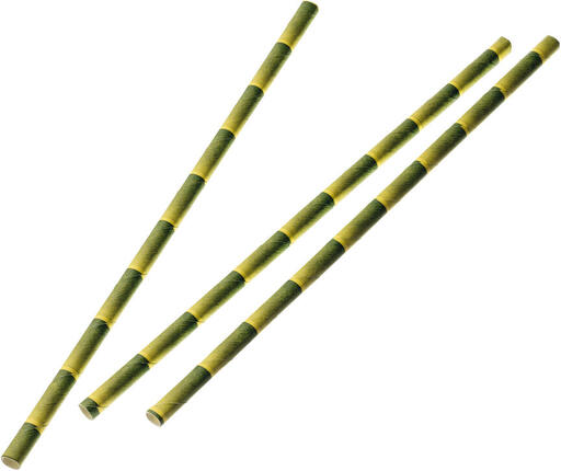 PAILLE DROITE 20CM PAPIER DÉCOR BAMBOU X250