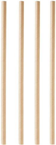 PAILLE DROITE 23CM PAPIER KRAFT X100