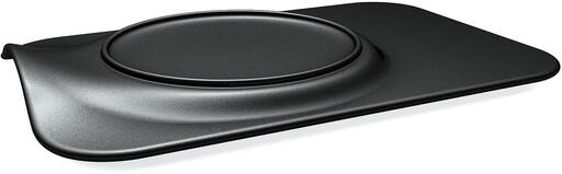 BURGER CHIC ASSIETTE NOIRE 32,9 X 21,9 CM