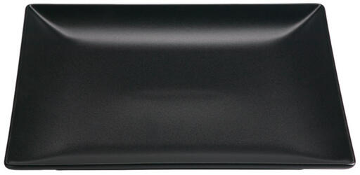 KURO ASSIETTE NOIRE CARRÉE 26 X 26 CM