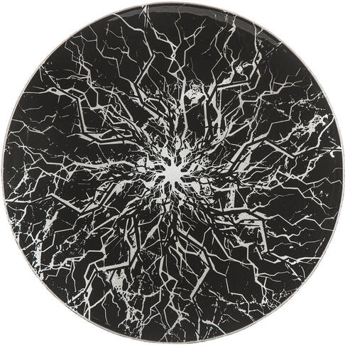 NUIT D'ORAGE ASSIETTE PLATE Ø 28 CM NOIRE
