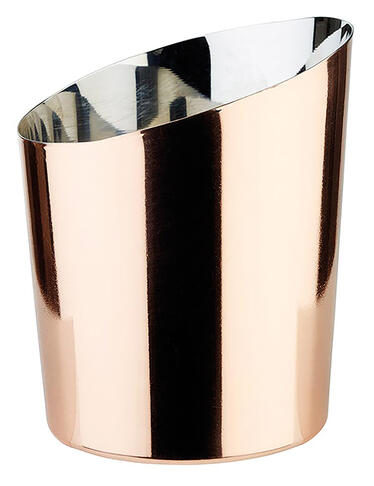 POT À FRITES BISEAUTÉ CUIVRE Ø 85 MM 45 CL