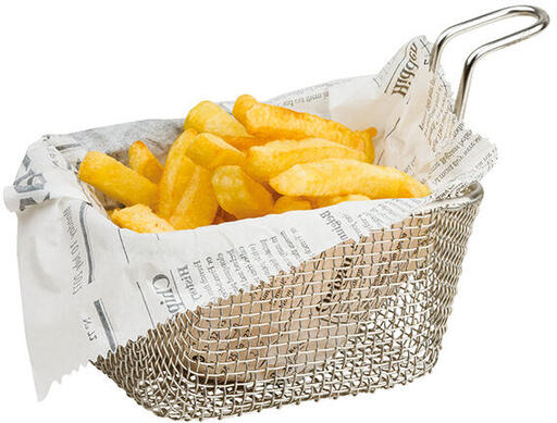PANIER FRITES EN ACIER INOXYDABLE 13 X 10 CM H 7 CM