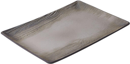 ASSIETTE ARBORESCENCE RECTANGULAIRE POIVRE Ø 32 CM
