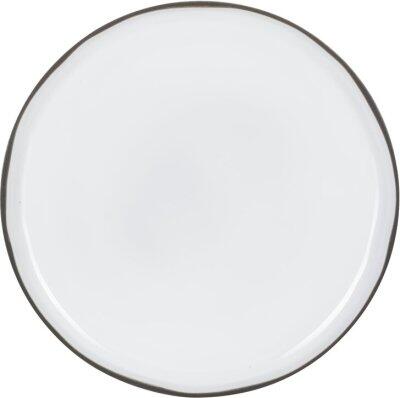 CARACTÈRE ASSIETTE PLATE BLANCHE Ø 28CM