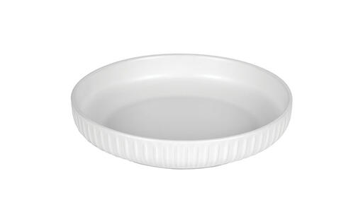 ASSIETTE MAAT CREUSE D20,5CM BLANC