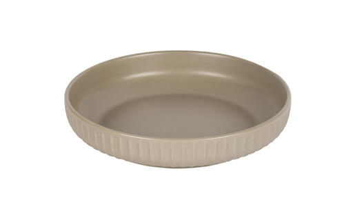 ASSIETTE MAAT CREUSE D20.5CM TAUPE