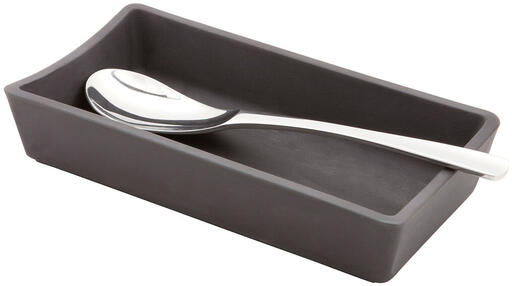 REPOSE CUILLÈRE BASALT PORCELAINE NOIRE