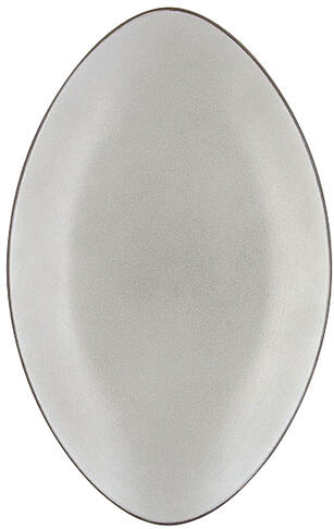 EQUINOXE ASSIETTE OVALE POIVRE 35X22,3 CM