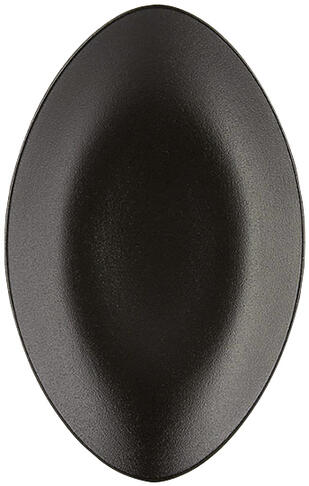 EQUINOXE ASSIETTE OVALE NOIRE 35X22,3 CM
