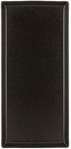 EQUINOXE ASSIETTE RECTANGULAIRE NOIRE 32,5 X 15 CM